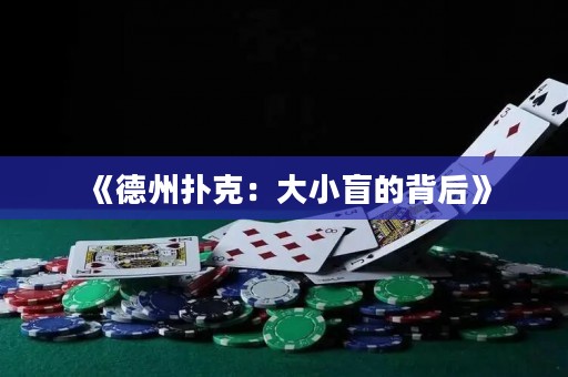 《德州撲克：大小盲的背后》